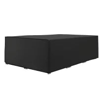 Copertura per mobili da giardino in tessuto Oxford impermeabile anti-UV, 222 x 155 x 67 cm, Nero