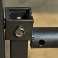 Pergola con Tende Scorrevoli da Giardino 295x245cm, Gazebo a Pergola da Esterno in Metallo Cachi