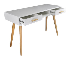 Consolle scrivania per cameretta e ufficio in stile nordico colore bianco NO08SC