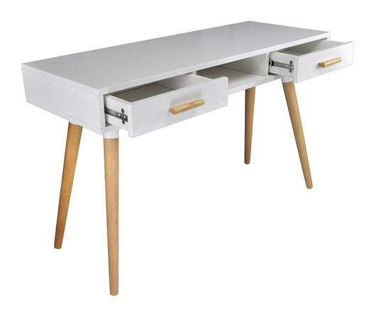 Consolle scrivania per cameretta e ufficio in stile nordico colore bianco NO08SC