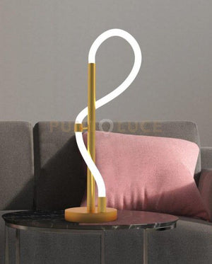 NOEMI-L O Lampada da tavolo led ottone spazzolato 22W dimmerabile dimmerabile lumen 1470 SDD 2800 - 5000k