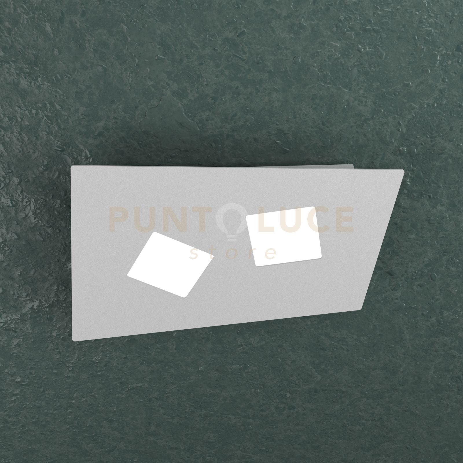 NOTE APPLIQUE-PLAFONIERA 2 LUCI GRIGIO 1140-2-GR