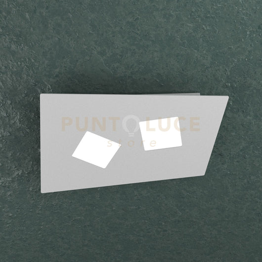NOTE APPLIQUE-PLAFONIERA 2 LUCI GRIGIO 1140-2-GR