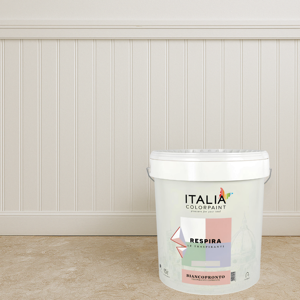 Idropittura traspirante coprente bianca vari formati respira biancopronto *** formato 13 lt, confezione 1