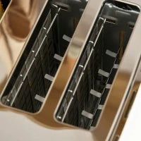 Set tostapane e bollitore 2-in-1, 7 livelli di doratura, funzione di scongelamento e riscaldamento, Crema