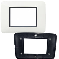 Vimar eikon round placca in metallo bianco antico elegante *** numero posti 3 posti, confezione 1