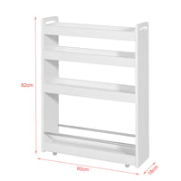 Carrellino Salvaspazio CarrelloPortaoggetti Bianco NSR01-W SoBuy