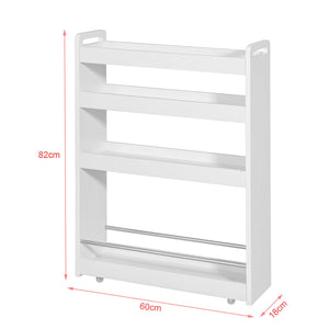 Carrellino Salvaspazio CarrelloPortaoggetti Bianco NSR01-W SoBuy