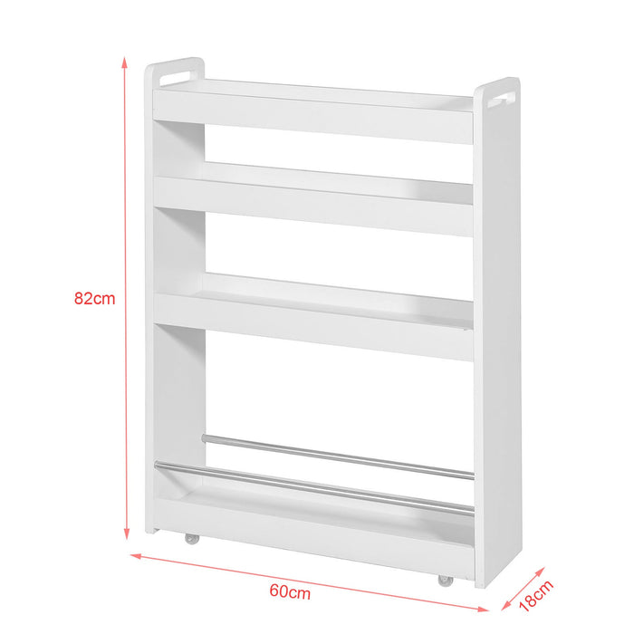 Carrellino Salvaspazio CarrelloPortaoggetti Bianco NSR01-W SoBuy
