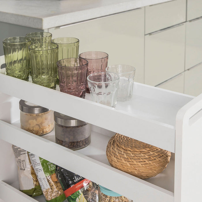 Carrellino Salvaspazio CarrelloPortaoggetti Bianco NSR01-W SoBuy