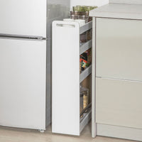 Carrellino Salvaspazio CarrelloPortaoggetti Bianco NSR01-W SoBuy