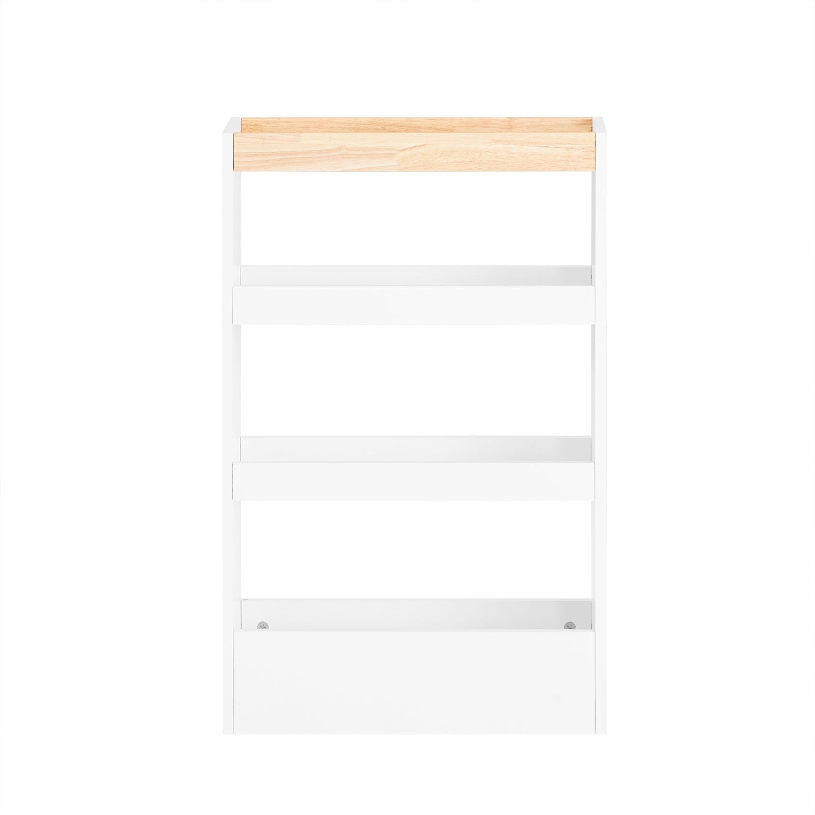 SoBuy Carrellino Salvaspazio Cucina o Bagno Scaffale per nicchia con 4 ripiani Bianco L50*P15*A80 NSR12-W