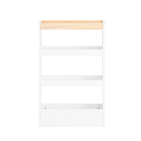 SoBuy Carrellino Salvaspazio Cucina o Bagno Scaffale per nicchia con 4 ripiani Bianco L50*P15*A80 NSR12-W