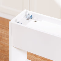 SoBuy Carrellino Salvaspazio Cucina o Bagno Scaffale per nicchia con 4 ripiani Bianco L50*P15*A80 NSR12-W