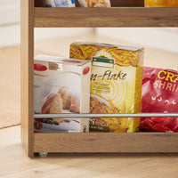 Carrellino Salvaspazio CarrelloPortaoggetti Marrone NSR01-PF SoBuy