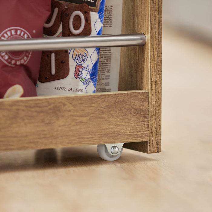 Carrellino Salvaspazio CarrelloPortaoggetti Marrone NSR01-PF SoBuy