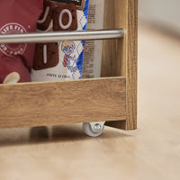 Carrellino Salvaspazio CarrelloPortaoggetti Marrone NSR01-PF SoBuy