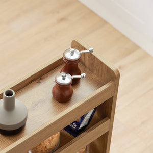 Carrellino Salvaspazio CarrelloPortaoggetti Marrone NSR01-PF SoBuy