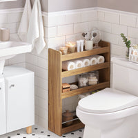 Carrellino Salvaspazio CarrelloPortaoggetti Marrone NSR01-PF SoBuy