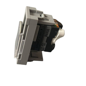 Connettore rj45 bticino jg4279c5e categoria 5e utp toolless idc grigio