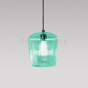 NUMA V/P- VETRO VERDE TRASPARENTE CON DECORAZIONE COSTE VERTICALI