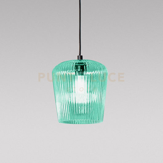 NUMA V/P- VETRO VERDE TRASPARENTE CON DECORAZIONE COSTE VERTICALI