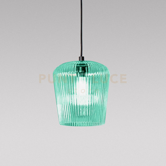 NUMA V/P- VETRO VERDE TRASPARENTE CON DECORAZIONE COSTE VERTICALI