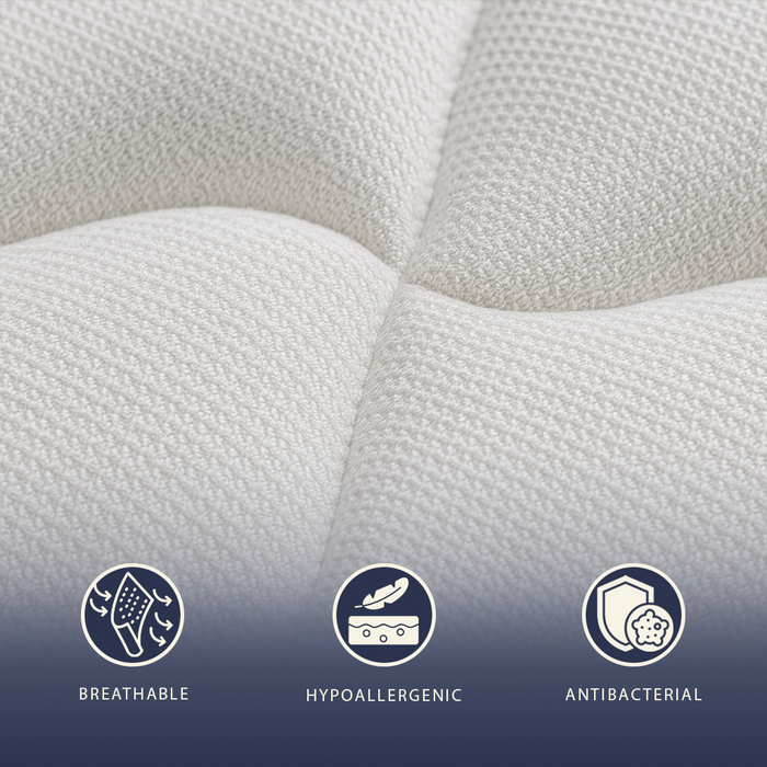 Nuri Pro | Materasso in Memory Foam | Altezza 20 cm | Ortopedico e Ignifugo | Rivestimento Anallergico e Antibatterico | Dispositivo Medico Classe 1 | Prodotto in Italia | 80 x 190 cm