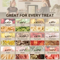 Disidratatore, 850 W, Regolatore di Temperatura 40-70°C, Timer 48 ore, 12 Vassoi in Acciaio Inox Nero