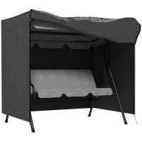 Telo di Copertura per Dondolo da Giardino in Tessuto Oxford, 177 x 114 x 152 cm, Grigio Scuro