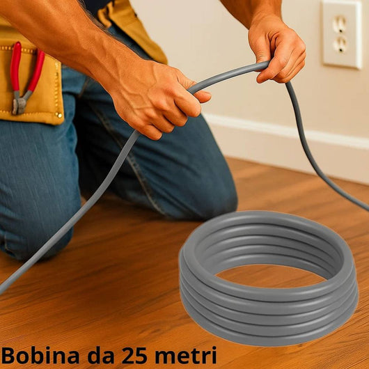 Cavo elettrico fg16or 2x4 mm² grigio 0,6/1 kv matassa 25 metri