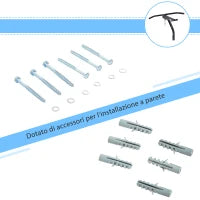 Staffa di supporto per sacco da boxe con barra per trazioni, 93x47x51cm, Nero