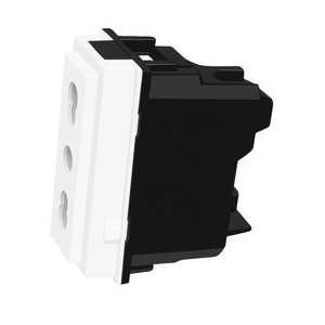 Bticino living now presa 2p+t 16a 250v 1 modulo con alveoli schermati *** colore bianco, confezione 1