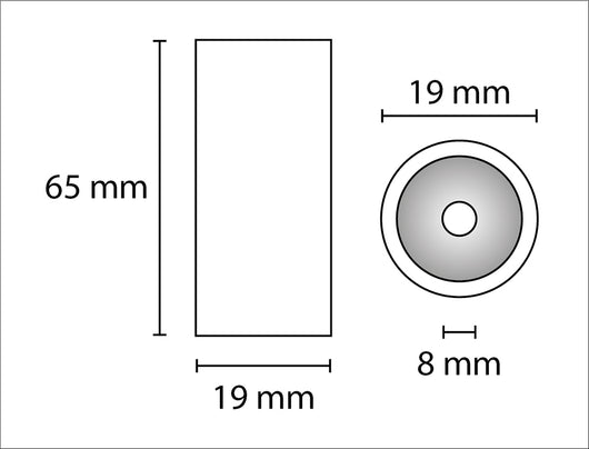 Ugelli in ceramica per sabbiatrice professionale, diametro foro ø 8 mm 2 pz. NZL8-SBT