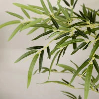 Bambù in Vaso Artificiale Alto 150cm per Interno ed Esterno, Verde