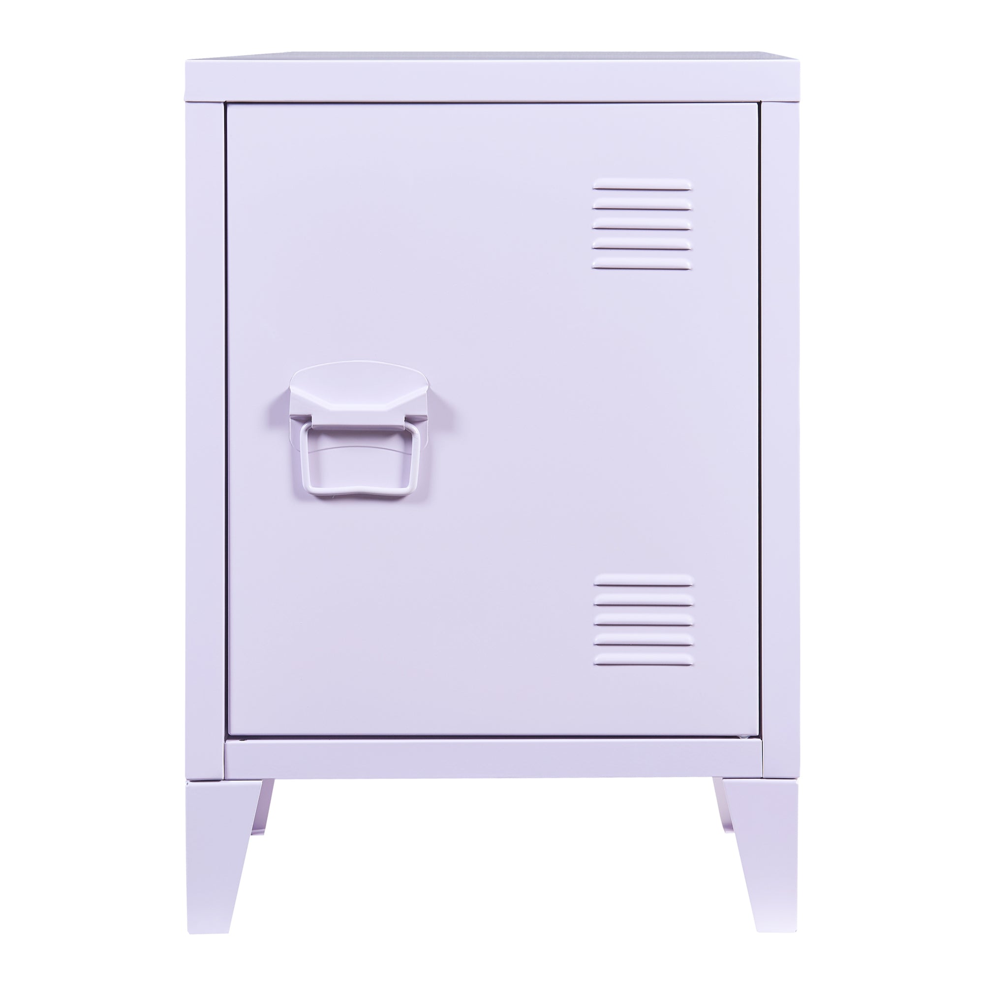 Comodino 'Inari' in Acciaio con Anta - Viola [en.casa]