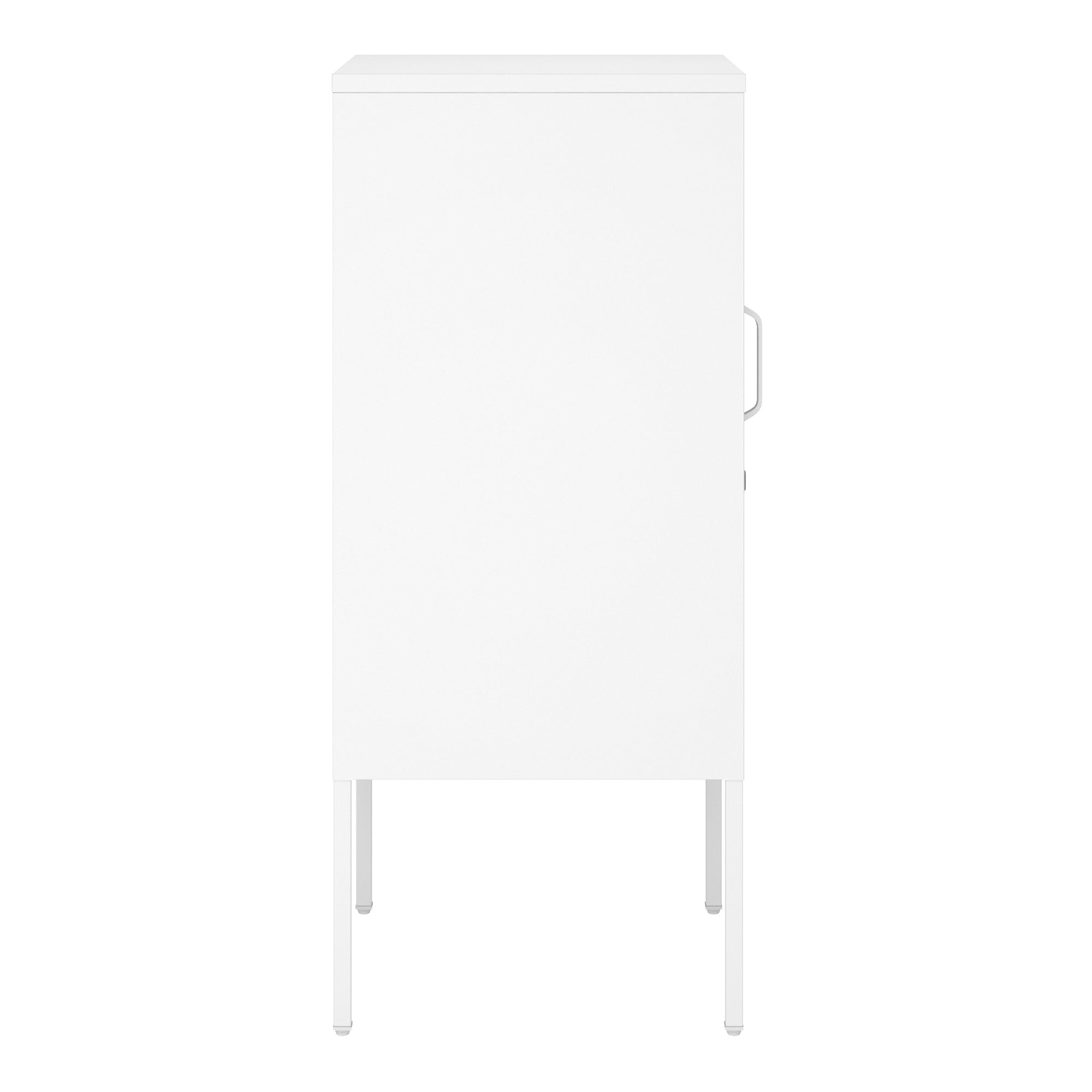 Set di 2 Comodini Hausjärvi con Anta a Destra e Sinistra 82 x 35 x 35 cm - Bianco [en.casa]