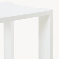 Tavolino da Divano Thyholm Scaffale Basso Multifunzionale 55x30x30 Bianco [en.casa]