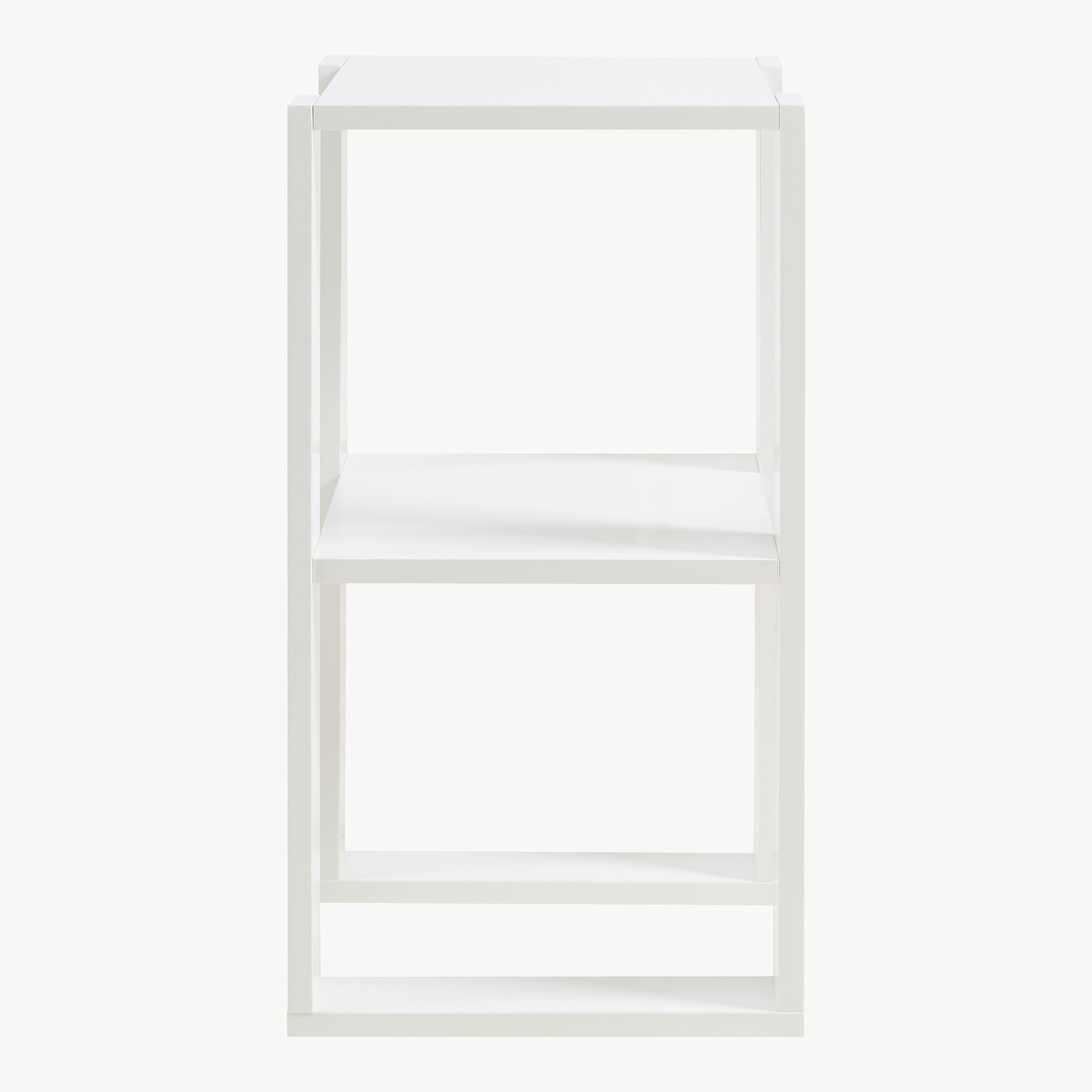 Tavolino da Divano Thyholm Scaffale Basso Multifunzionale 55x30x30 Bianco [en.casa]