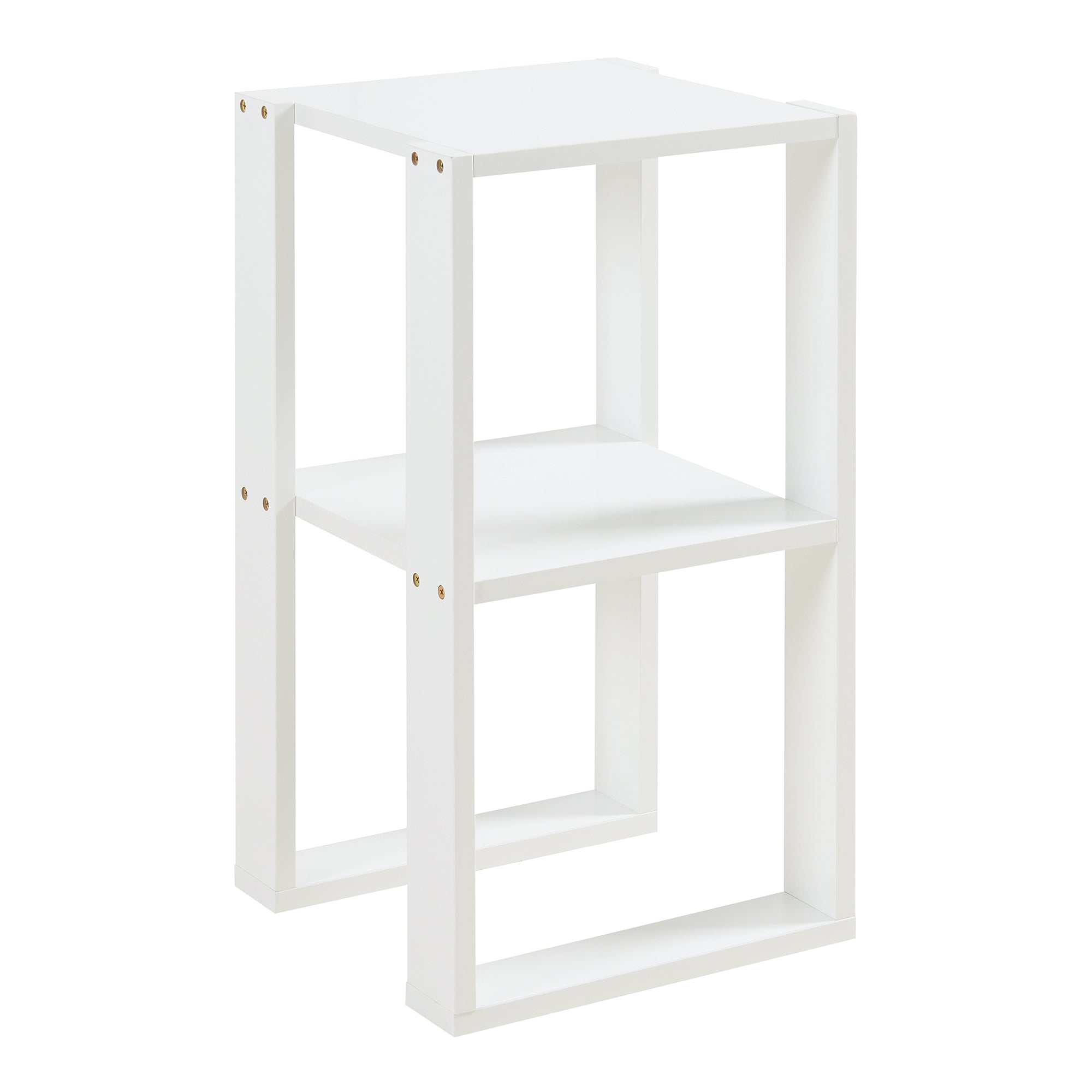 Tavolino da Divano Thyholm Scaffale Basso Multifunzionale 55x30x30 Bianco [en.casa]