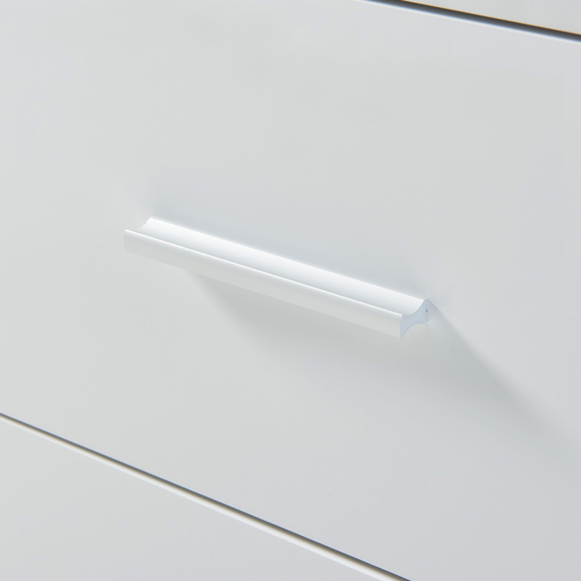 Set di 2 Comodini Aurdal con 3 Cassetti - Bianco Lucido [en.casa]