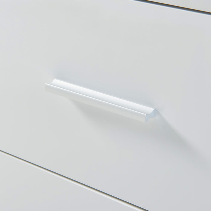 Set di 2 Comodini Aurdal con 3 Cassetti - Bianco Lucido [en.casa]