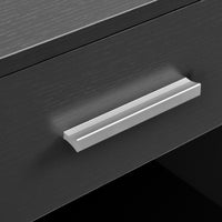 Comodino con Cassetto e Scomparto Aperto 36,5 x 29,5 x 38 cm - Grigio [en.casa]