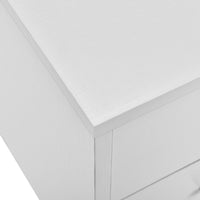 Comodino con 2 Cassetti 38 x 34 x 37 cm - Bianco [en.casa]