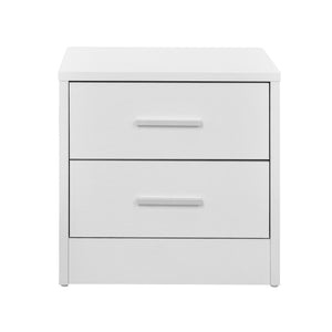 Comodino con 2 Cassetti 38 x 34 x 37 cm - Bianco [en.casa]