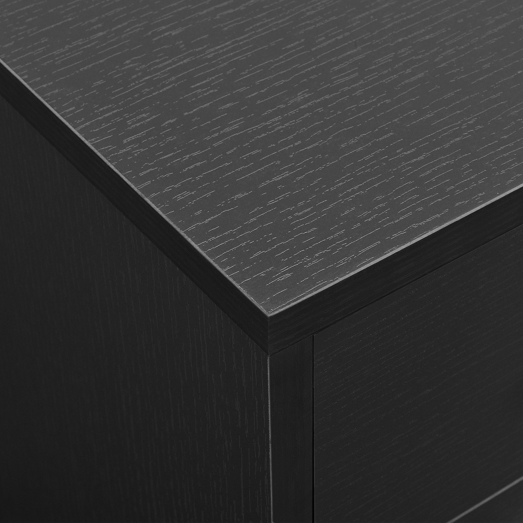 Comodino con 2 Cassetti 38 x 34 x 37 cm - Grigio [en.casa]