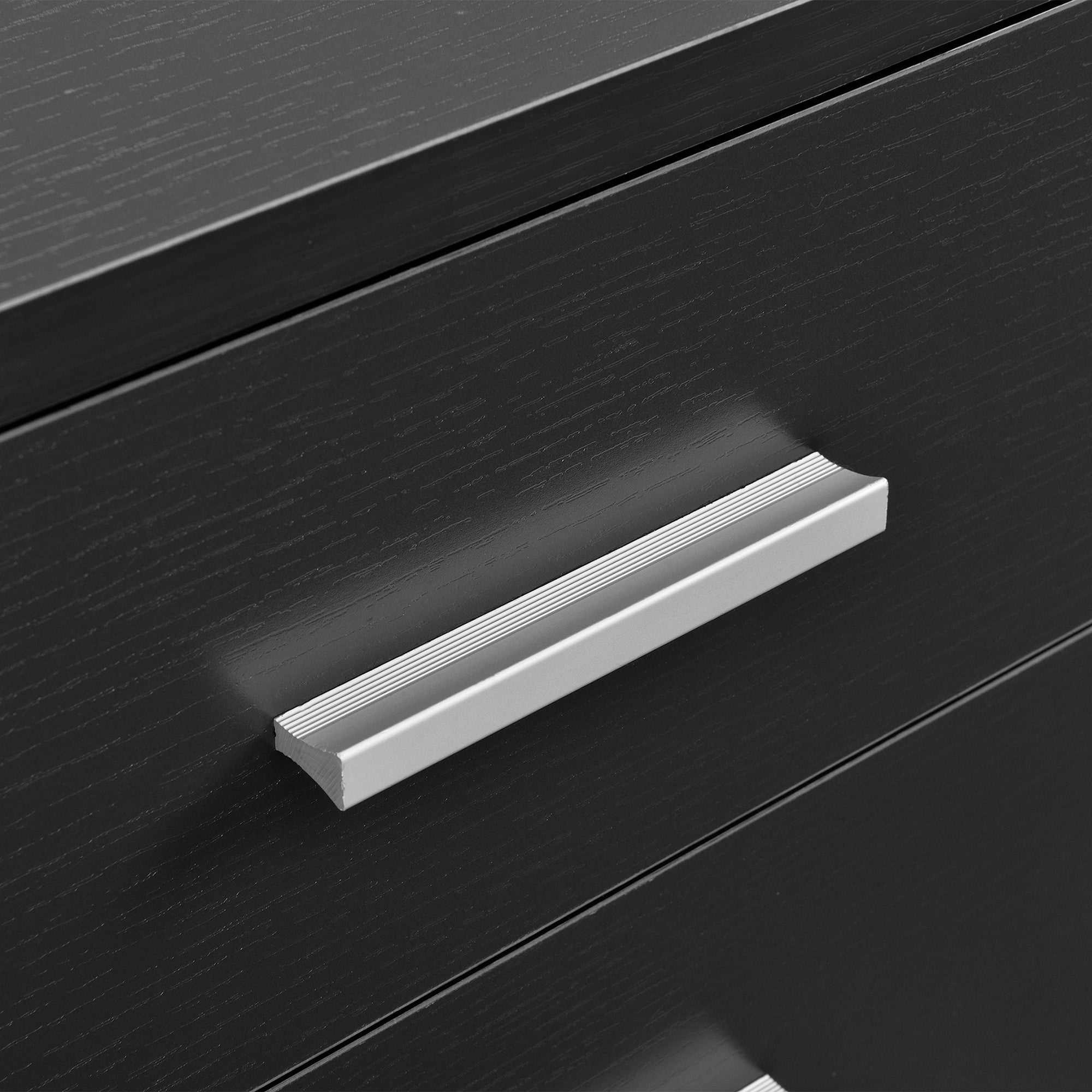 Comodino con 2 Cassetti 38 x 34 x 37 cm - Grigio [en.casa]