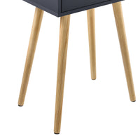 Comodino Tavolino Laterale Sörby con Cassetto - Grigio Scuro [en.casa]