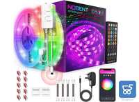 Nastri Led Lights 10 m Nobent Smart Compatibile con Amazon Echo Dot Google Home Alexa APP Controlled Music Sync RGB