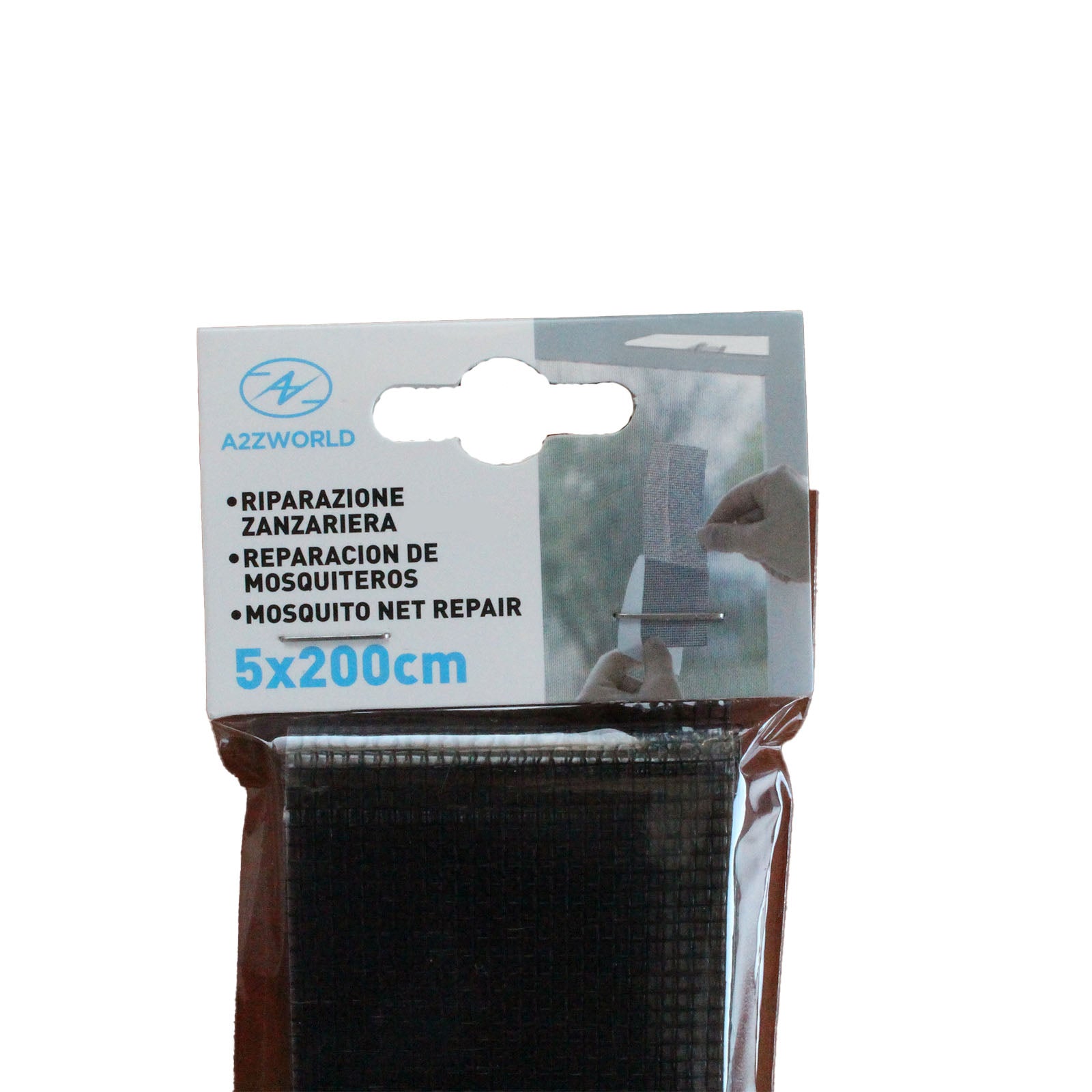 Nastro Ripara Zanzariere Adesivo 5X200cm Nero
